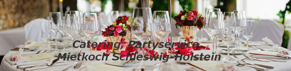 Catering, Partyservice, 
Mietkoch Schleswig-Holstein
