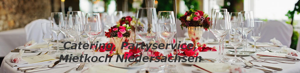 Catering, Partyservice,
Mietkoch Niedersachsen