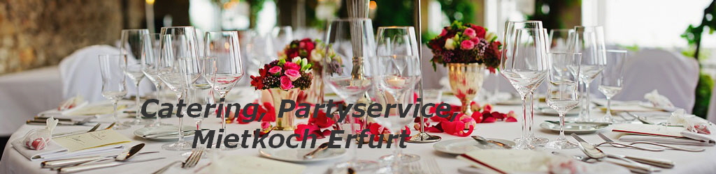 Catering, Partyservice,
Mietkoch Erfurt